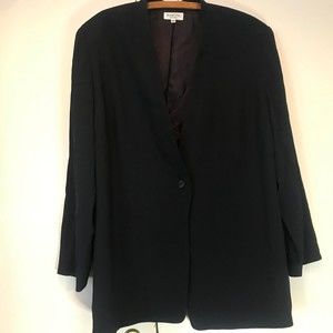Tamotsu New York Women’s Jacket PLUS 20W Pleate Black USA Made